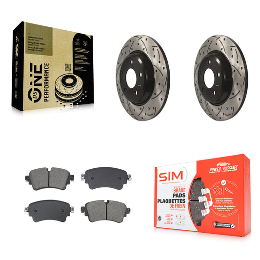 [Arrière] Disque et plaquette de frein pour Audi A4 Quattro With Solid Rotor KDS-101080