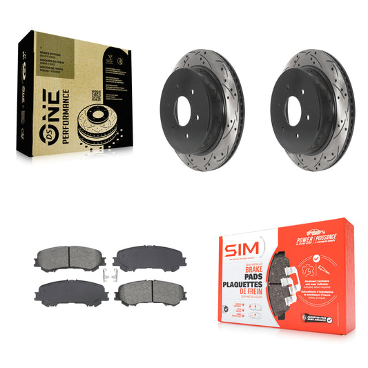 [Arrière] Disque et plaquette de frein pour 2017-2023 Nissan TITAN KDS-101087