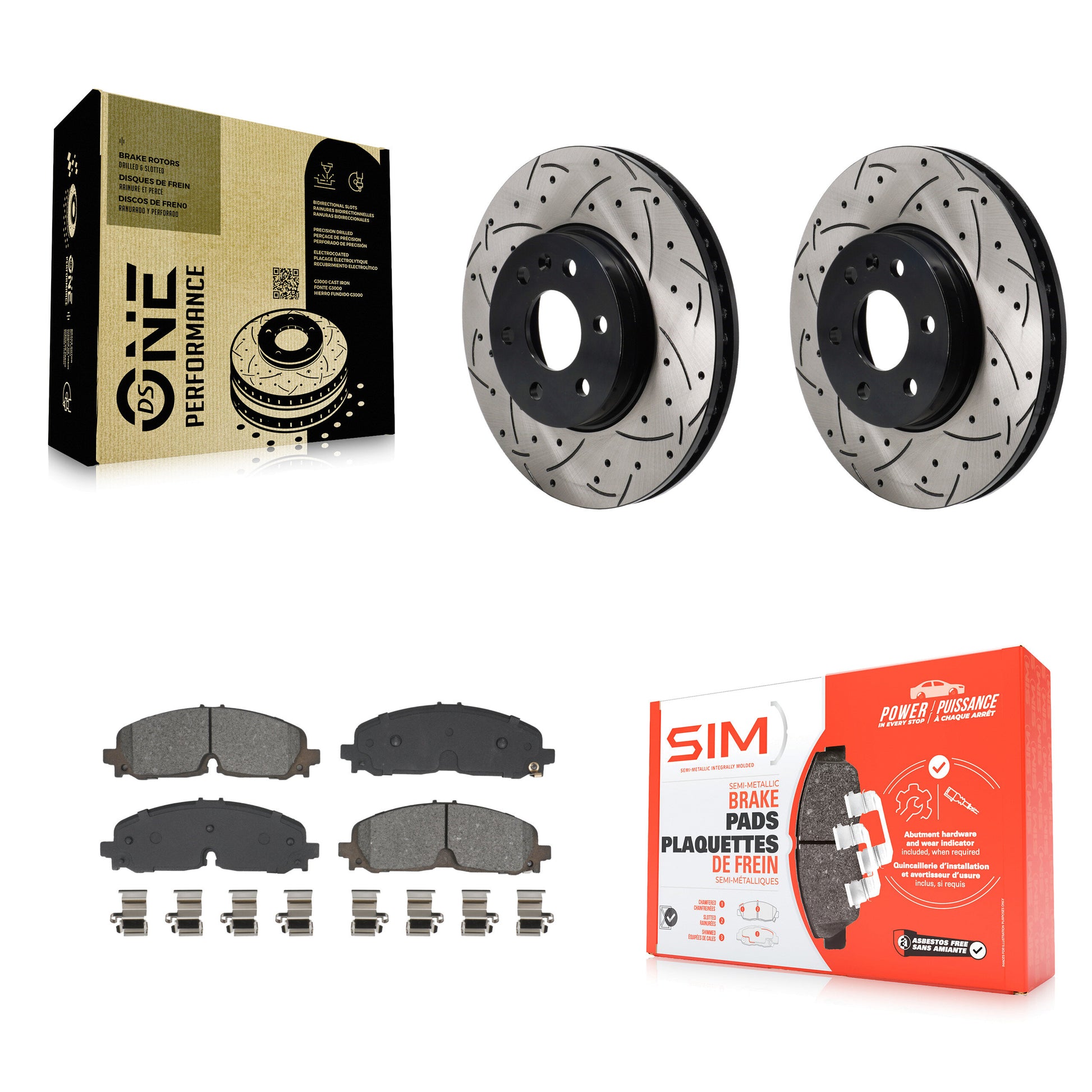 [Avant] Disque et plaquette de frein pour Chevrolet Colorado GMC Canyon KDS-101101