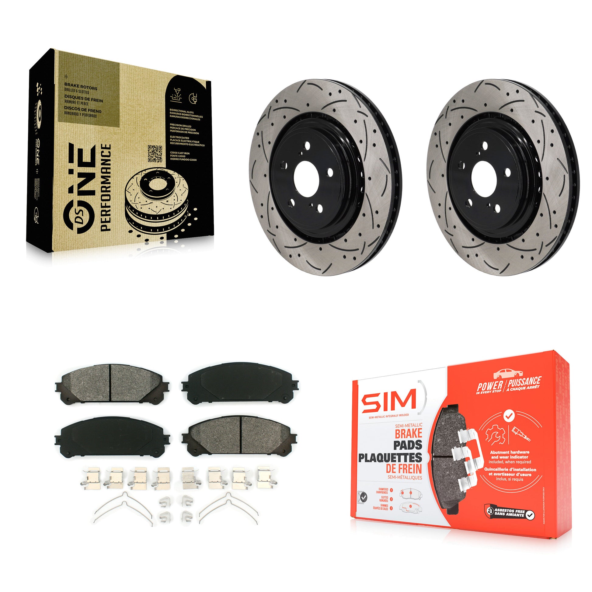 [Avant] Disque et plaquette de frein pour 2020-2022 Toyota Highlander KDS-101104