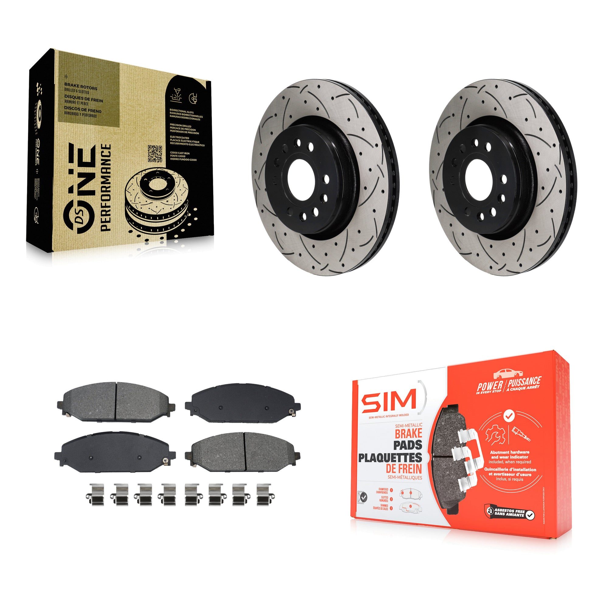 [Avant] Disque et plaquette de frein pour Ram 1500 Jeep Wagoneer Grand L KDS-101109