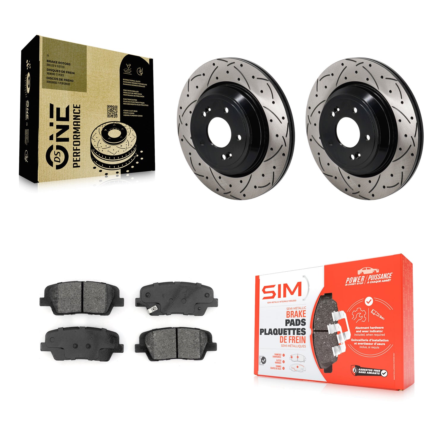 [Arrière] Disque et plaquette de frein pour Genesis G70 Kia Stinger G80 KDS-101166