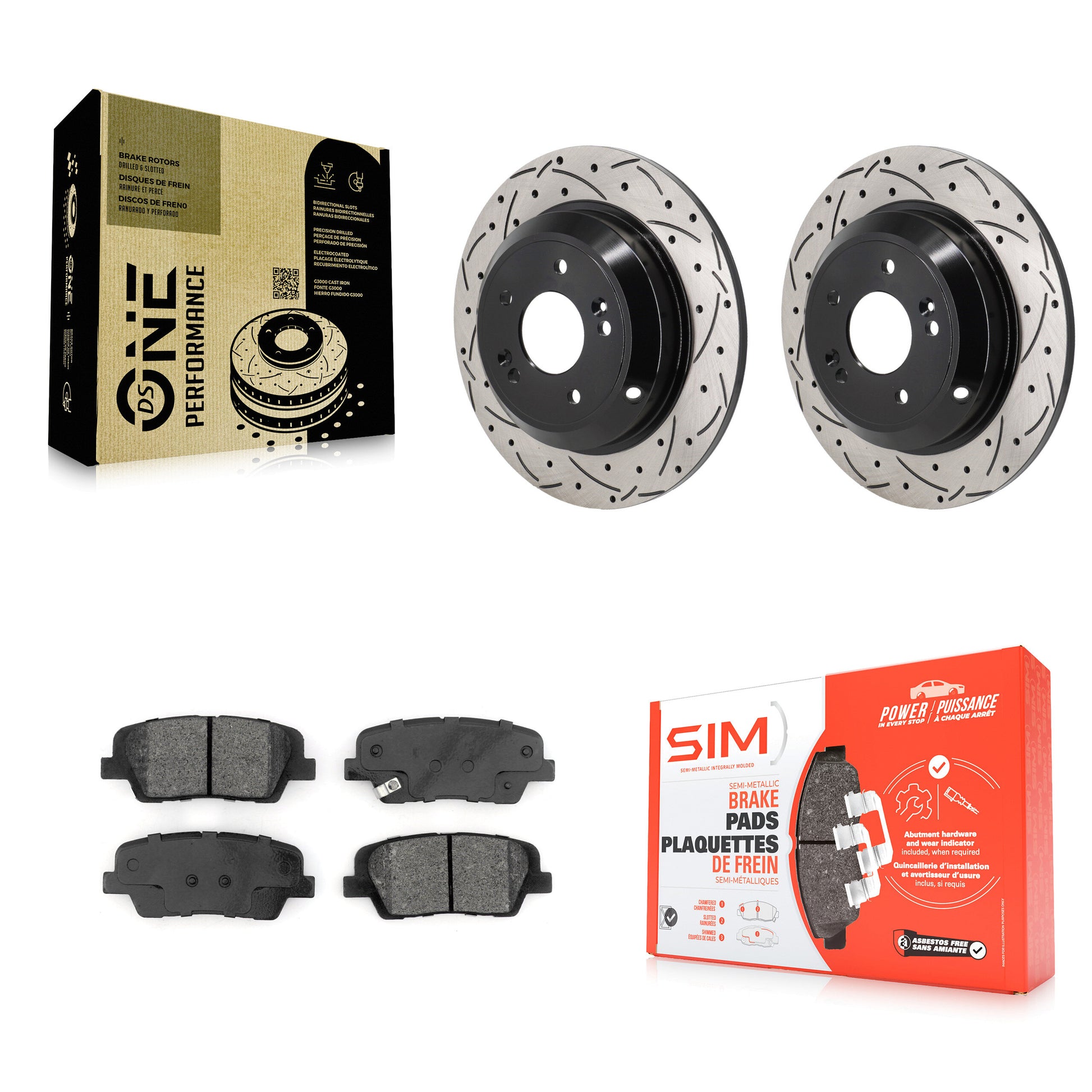 [Arrière] Disque et plaquette de frein pour Genesis G70 Kia Stinger KDS-101167