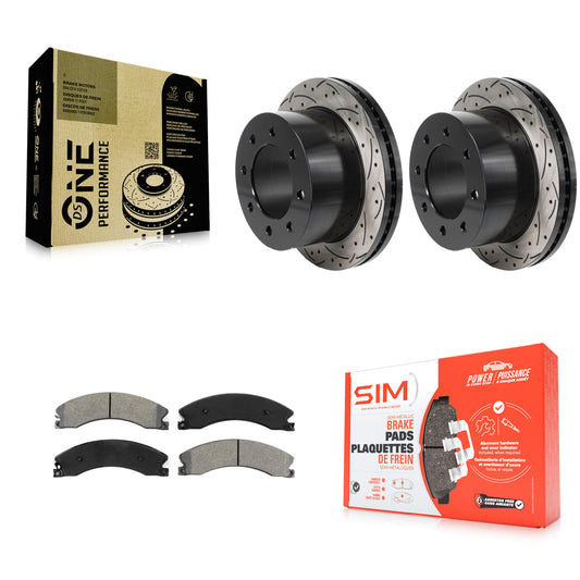 [Arrière] Disque et plaquette de frein pour GMC Sierra 3500 HD Chevrolet KDS-101176