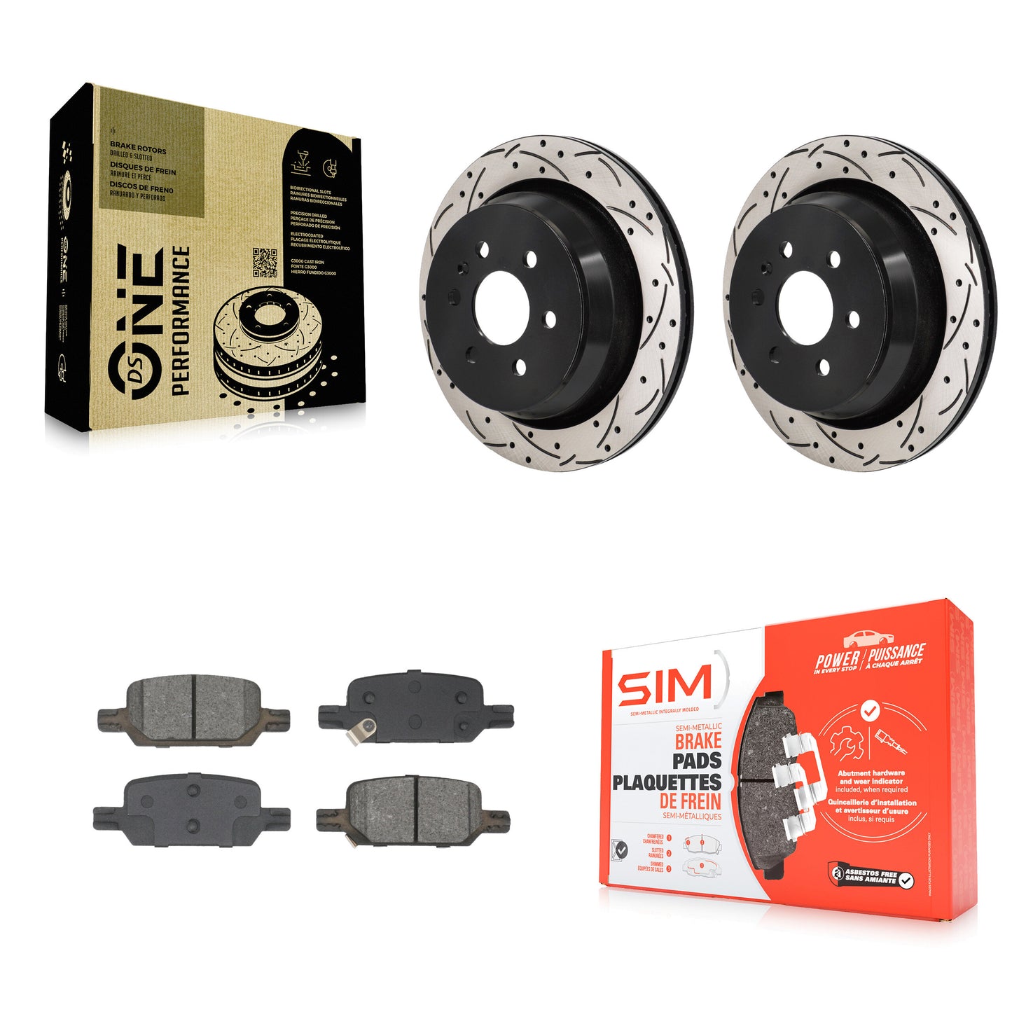 [Arrière] Disque et plaquette de frein pour Chevrolet Colorado GMC Canyon KDS-101177