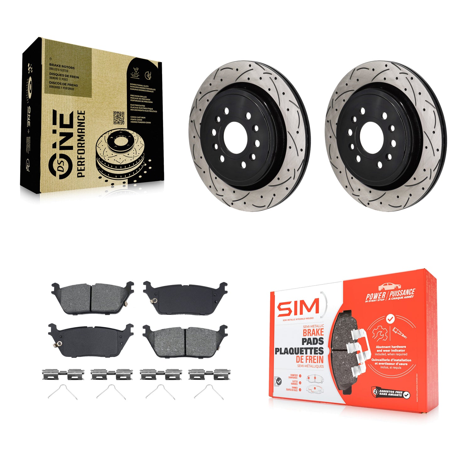[Arrière] Disque et plaquette de frein pour Ram 1500 Jeep Wagoneer Grand L KDS-101180