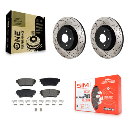 [Arrière] Disque et plaquette de frein pour Mitsubishi Outlander Nissan QX60 KDS-101185