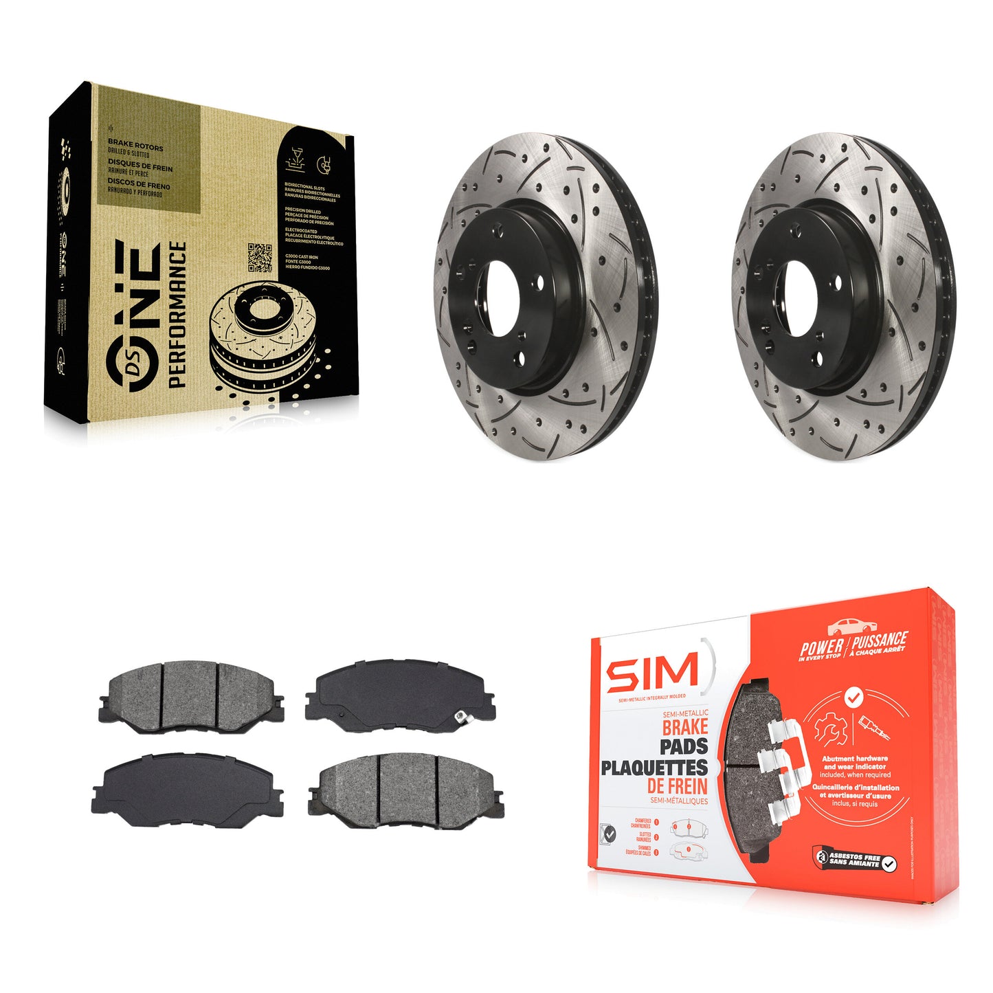 [Avant] Disque et plaquette de frein pour Honda Civic Insight KDS-101194