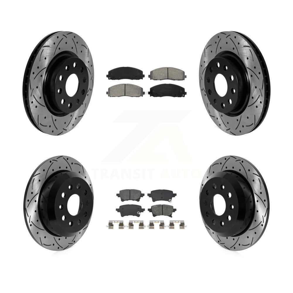 [Avant et Arrière] Disque et plaquette de frein pour Jeep Wrangler KDS-101202
