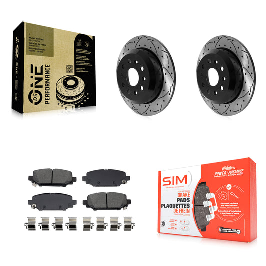 [Arrière] Disque et plaquette de frein pour 2018-2020 Jeep Wrangler Sport KDS-101205