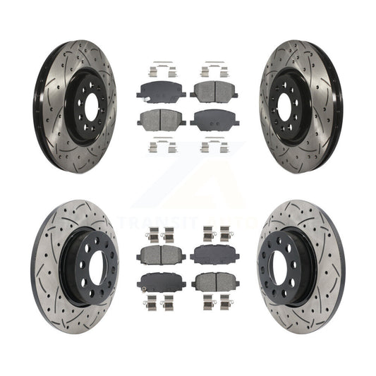 [Avant et Arrière] Disque et plaquette de frein pour 2023 Jeep Compass KDS-101588