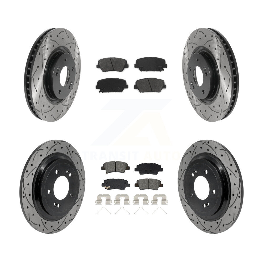 [Avant et Arrière] Disque et plaquette de frein pour 2019-2020 Hyundai Nexo KDS-101604