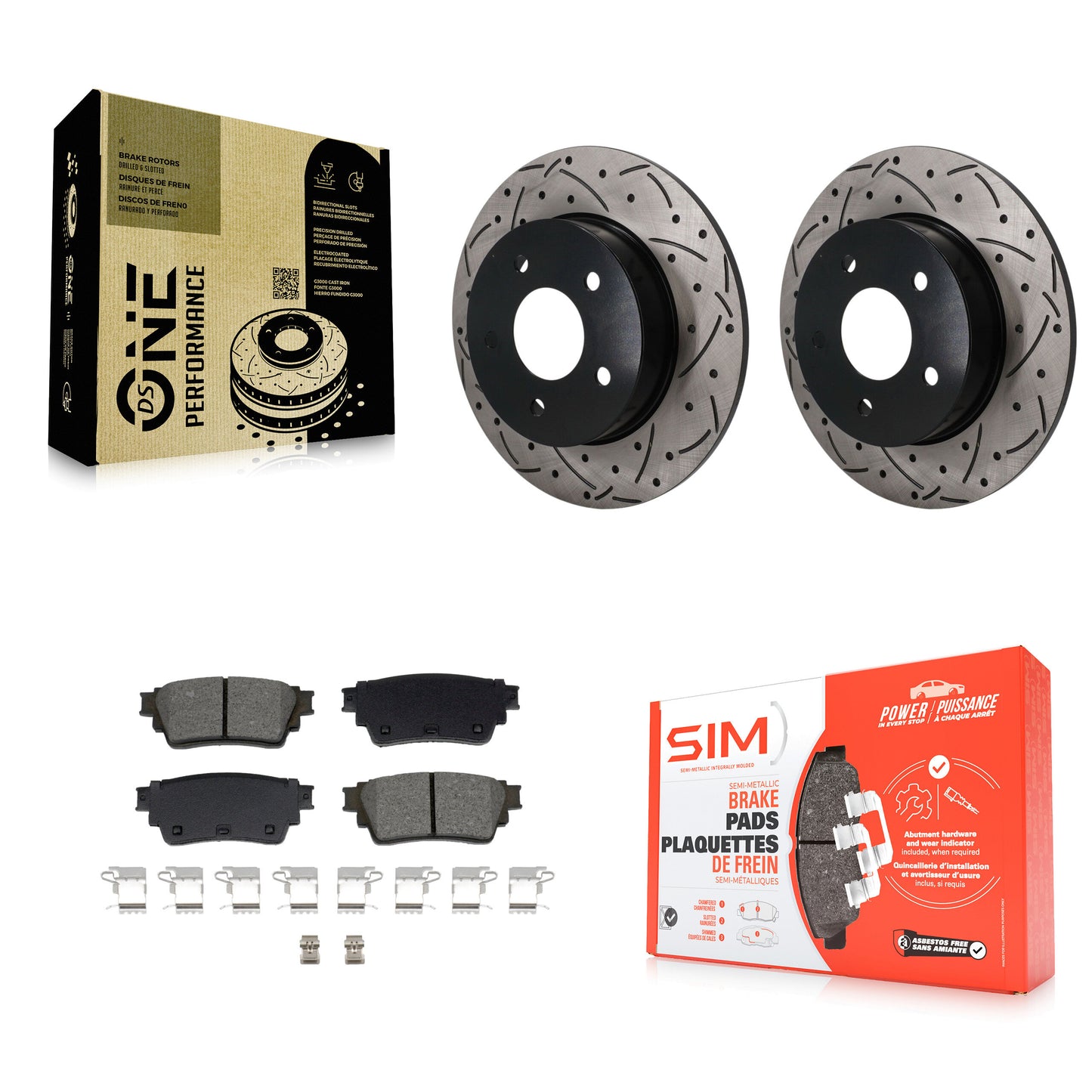 [Arrière] Disque et plaquette de frein pour Nissan Kicks Altima KDS-101651