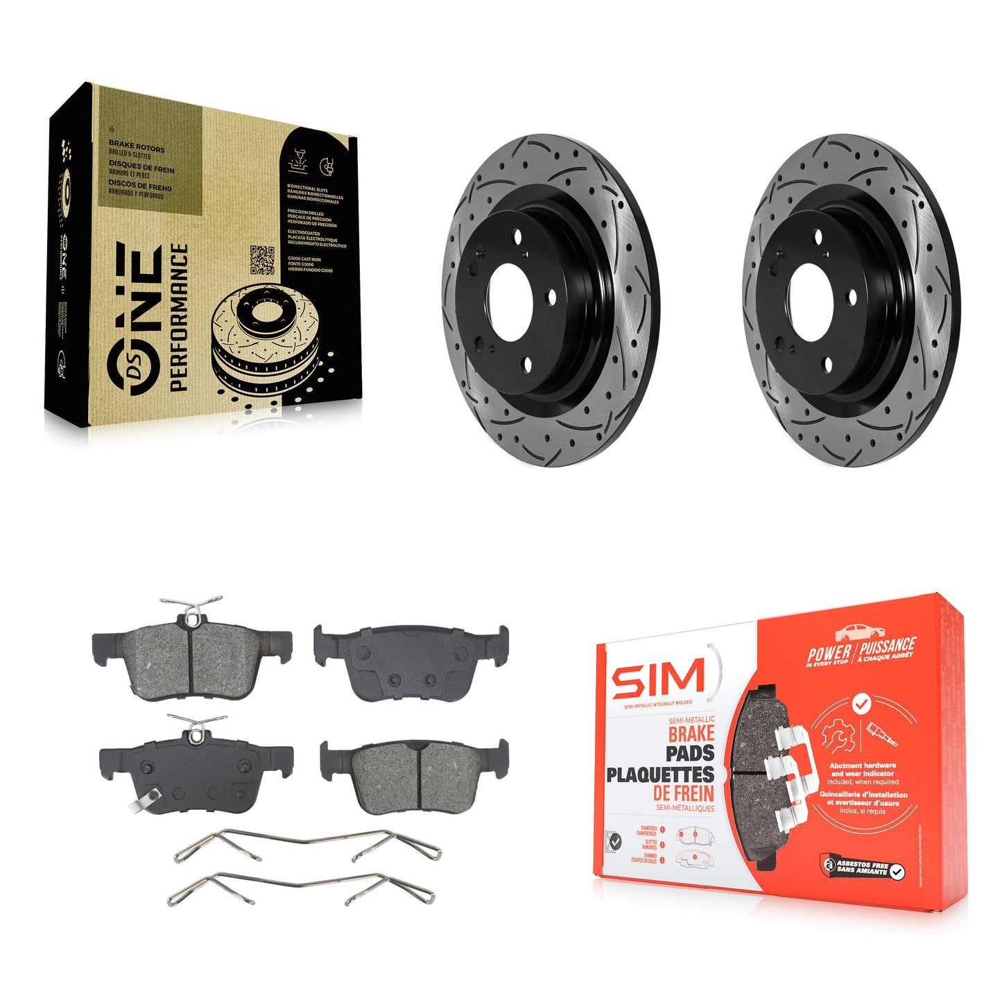 [Arrière] Disque et plaquette de frein pour 2024 Acura Integra 2.0L KDS-101660