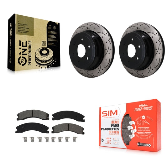[Arrière] Disque et plaquette de frein pour 2016-2024 Nissan TITAN XD KDS-101668