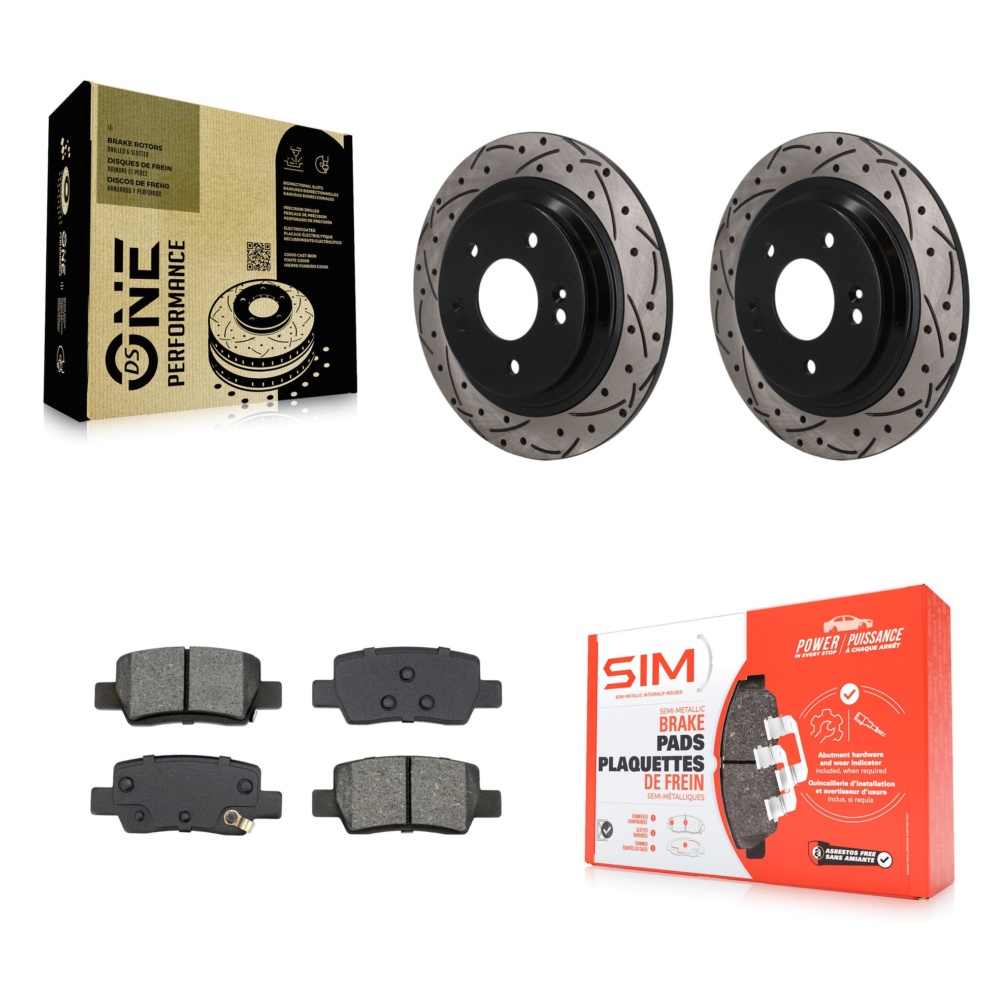 [Arrière] Disque et plaquette de frein pour Kia Seltos KDS-101682
