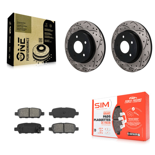 [Arrière] Disque et plaquette de frein pour Nissan Qashqai Rogue Sport LEAF KDS-101690