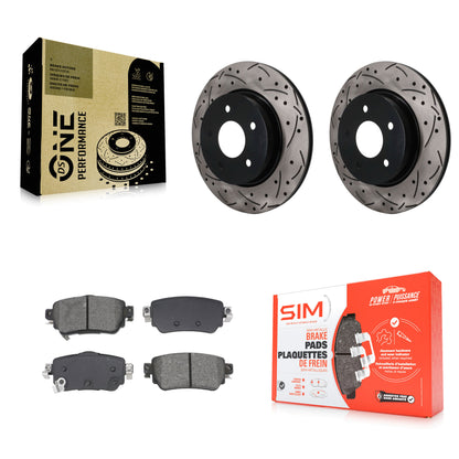 [Arrière] Disque et plaquette de frein pour Nissan Rogue Sport Qashqai LEAF KDS-101691