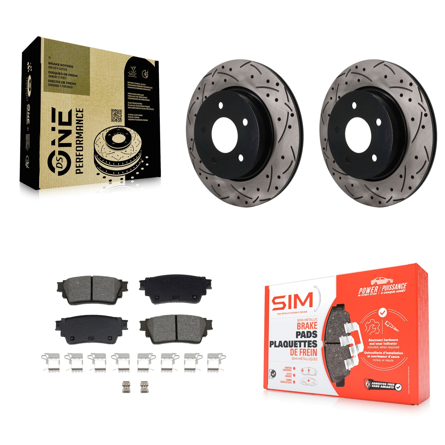 [Arrière] Disque et plaquette de frein pour Nissan Rogue KDS-101692