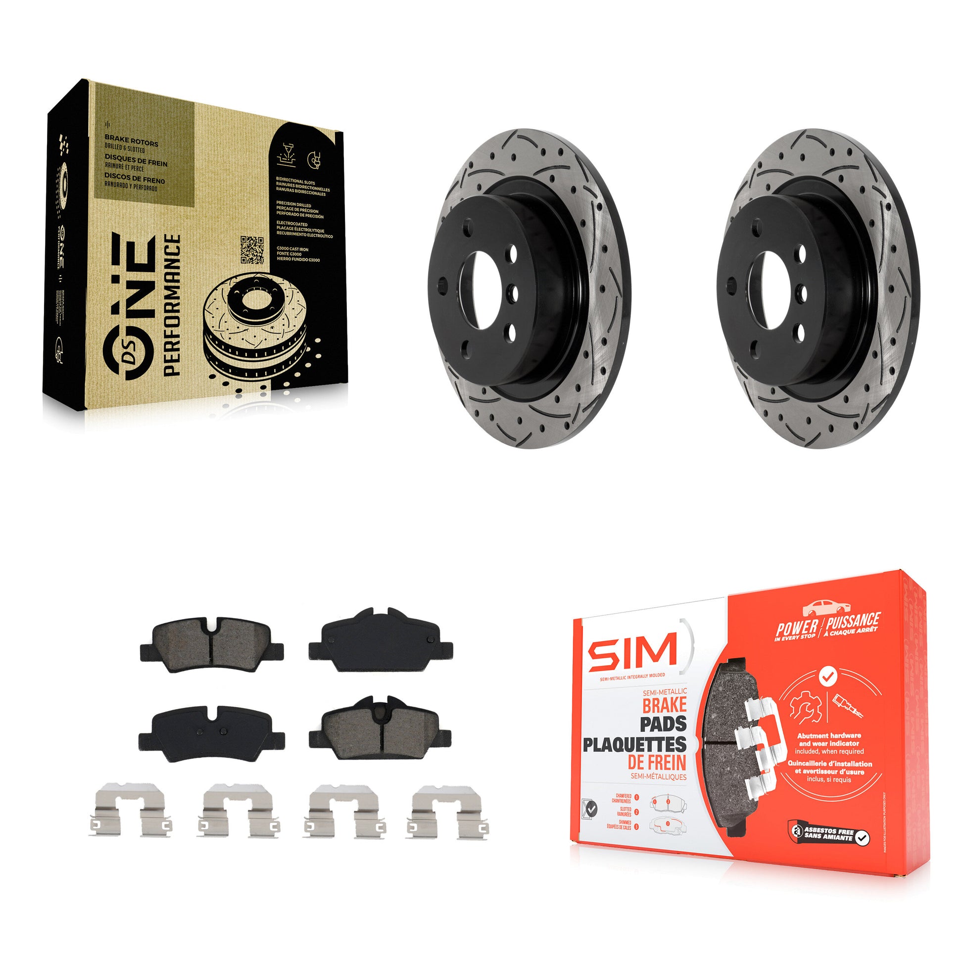 [Arrière] Disque et plaquette de frein pour Mini Cooper KDS-101695