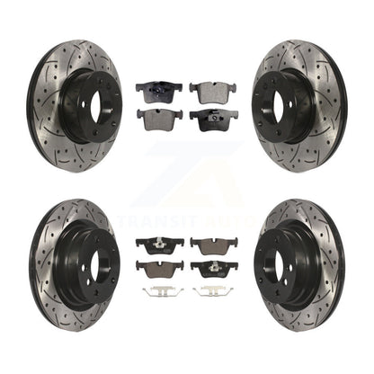 [Avant + Arrière] Kit de disque (percé rainuré revêtu) et plaquette (céramique) de frein pour BMW 328i 320i 428i 228i 230i 328d xDrive KDT-100349