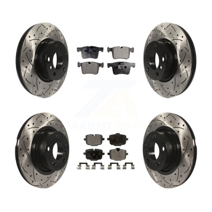 [Avant + Arrière] Kit de disque (percé rainuré revêtu) et plaquette (céramique) de frein pour 2012 BMW X3 From 10 11 KDT-100379