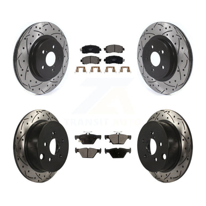 [Avant + Arrière] Kit de disque (percé rainuré revêtu) et plaquette (céramique) de frein pour Subaru Crosstrek KDT-100695