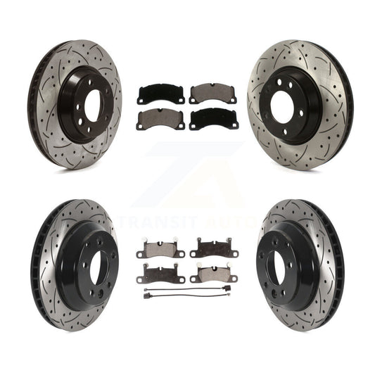 [Avant + Arrière] Kit de Disque et plaquette (céramique) de frein pour Porsche Cayenne KDT-100754