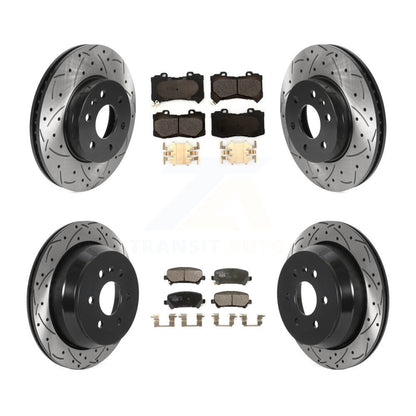 [Avant + Arrière] Kit de disque (percé rainuré revêtu) et plaquette (céramique) de frein pour 2015-2020 Chevrolet Colorado GMC Canyon KDT-100819