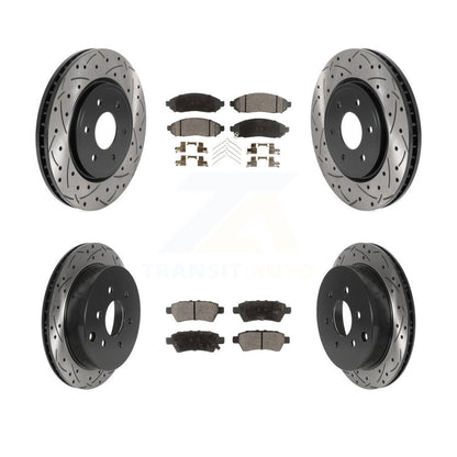 [Avant et Arrière] Disque et plaquette de frein pour 2006-2007 Nissan Xterra KDT-100841