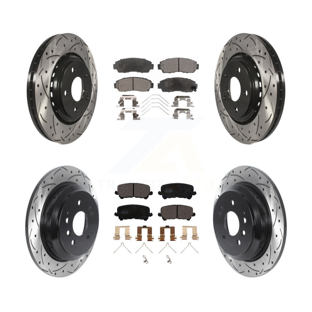 [Avant et Arrière] Disque et plaquette de frein pour 2019-2024 Honda Passport KDT-100889