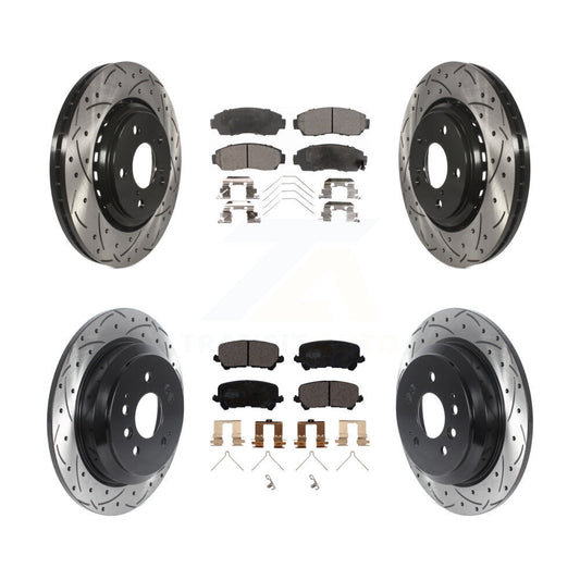 [Avant et Arrière] Disque et plaquette de frein pour 2019-2024 Honda Passport KDT-100889