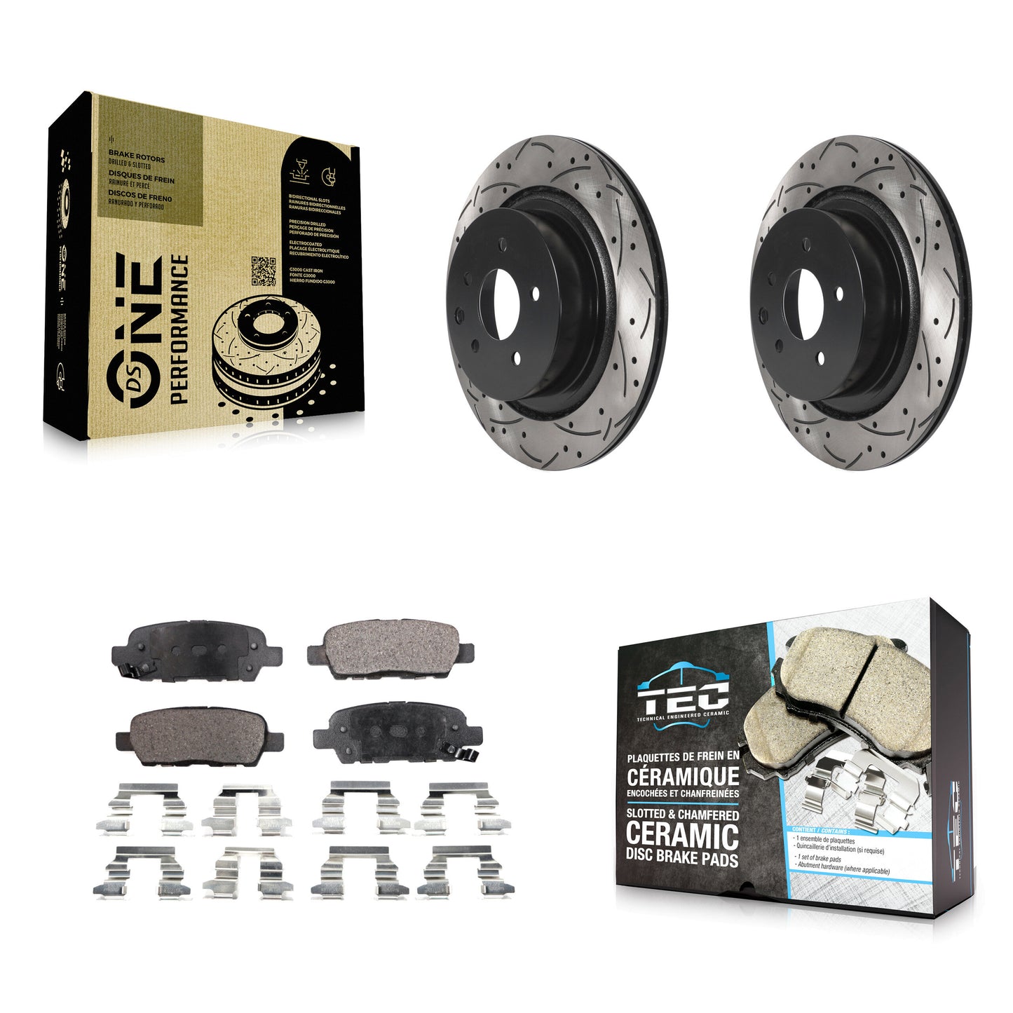 [Arrière] Disque et plaquette de frein pour INFINITI G35 Q60 KDT-100931