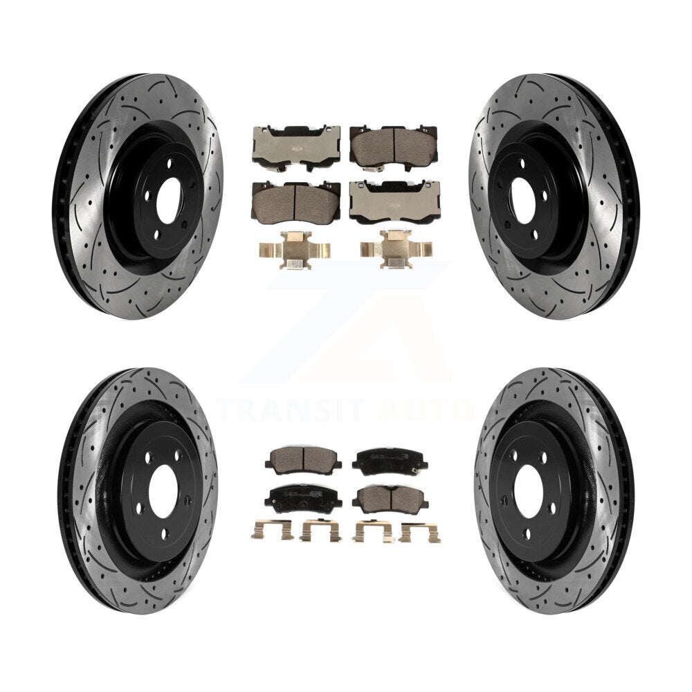 [Avant et Arrière] Disque et plaquette de frein pour Ford Mustang Without Brembo Brakes KDT-101038