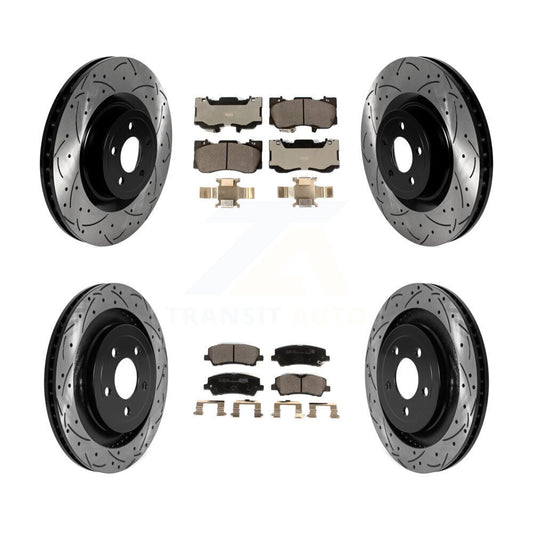 [Avant et Arrière] Disque et plaquette de frein pour Ford Mustang Without Brembo Brakes KDT-101038