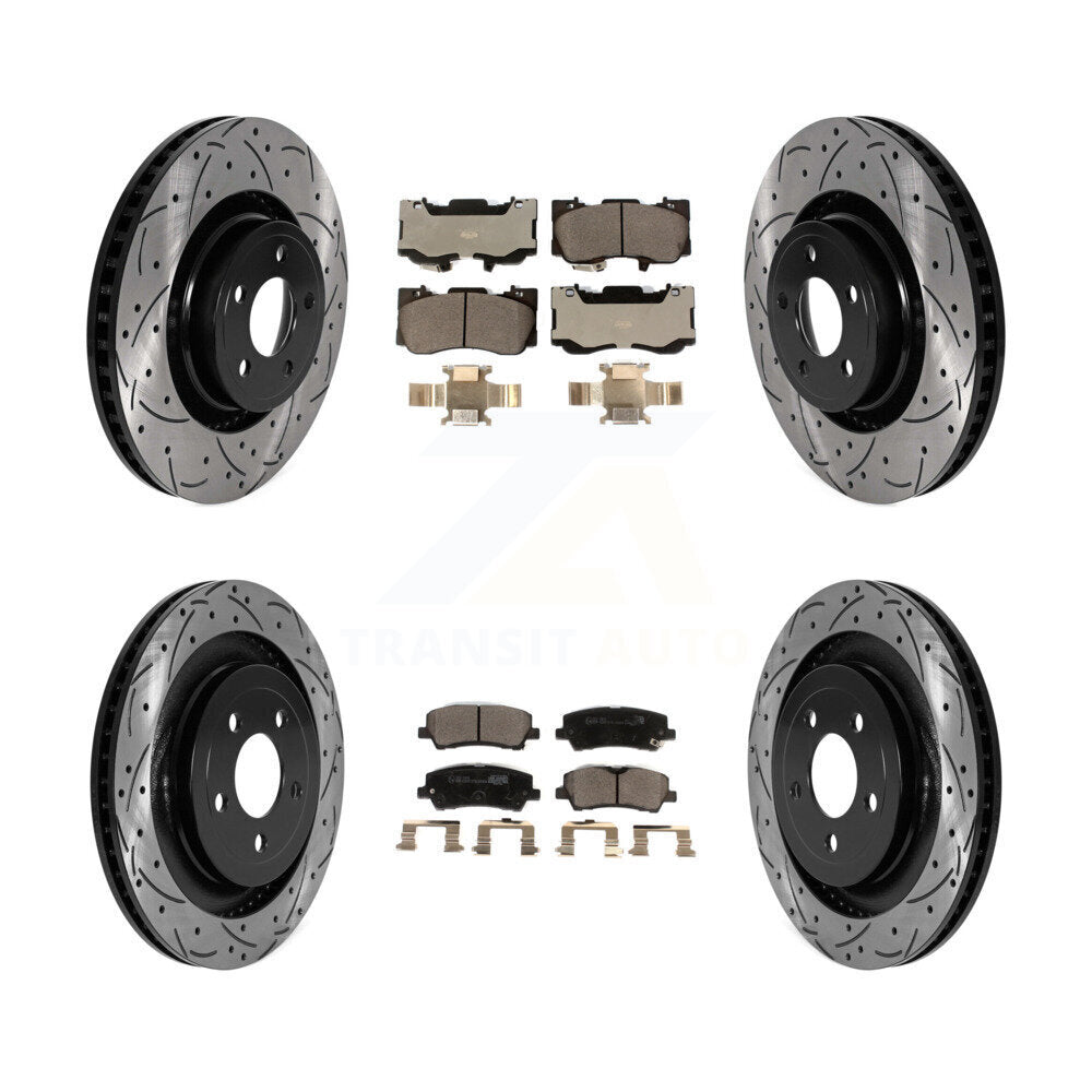 [Avant et Arrière] Disque et plaquette de frein pour Ford Mustang Without Brembo Brakes KDT-101039