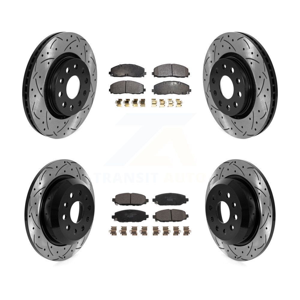 [Avant et Arrière] Disque et plaquette de frein pour 2018-2020 Jeep Wrangler Rubicon KDT-101059