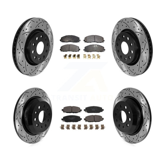 [Avant et Arrière] Disque et plaquette de frein pour 2018-2020 Jeep Wrangler Rubicon KDT-101059