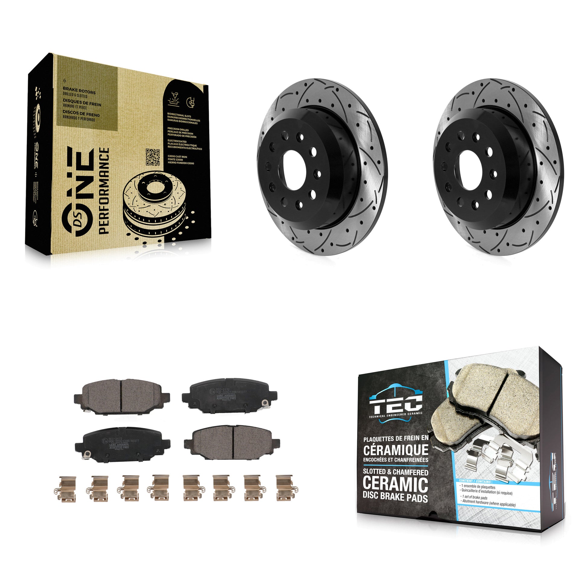 [Arrière] Disque et plaquette de frein pour 2018-2020 Jeep Wrangler Sport KDT-101091