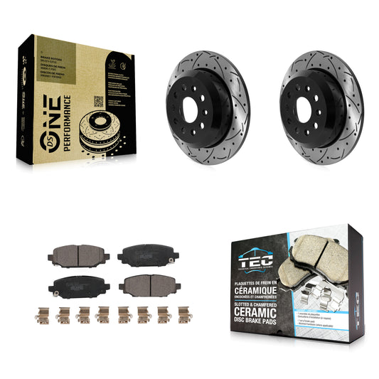 [Arrière] Disque et plaquette de frein pour 2018-2020 Jeep Wrangler Sport KDT-101091