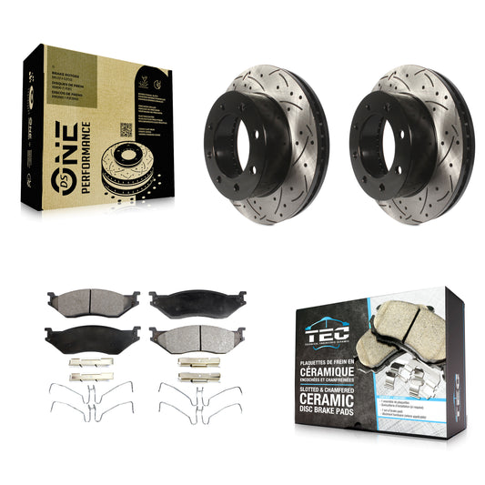 [Avant] Disque et plaquette de frein pour Ford F-450 Super Duty With 8 Lug Wheels KDT-101122