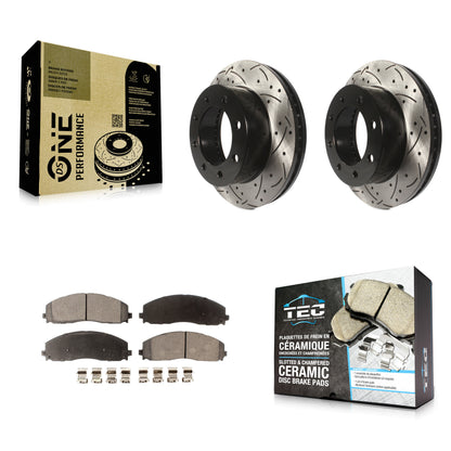 [Avant] Disque et plaquette de frein pour 2013 Ford F-250 Super Duty 4WD KDT-101123