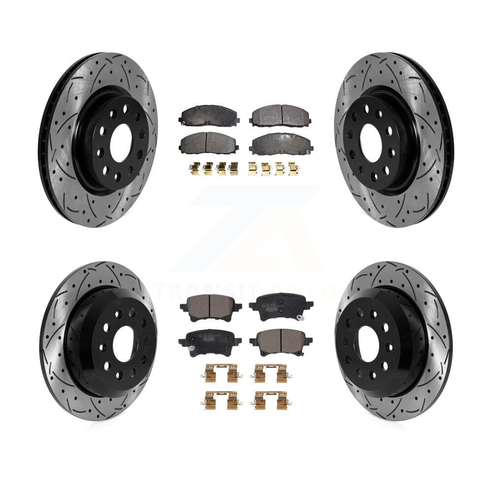 [Avant et Arrière] Disque et plaquette de frein pour Jeep Wrangler KDT-101132