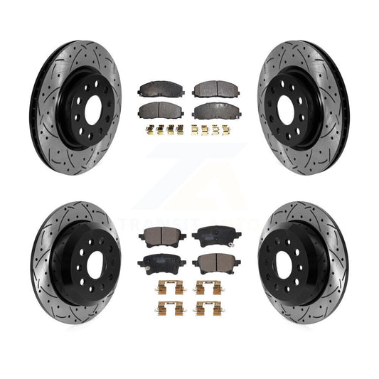 [Avant et Arrière] Disque et plaquette de frein pour Jeep Wrangler KDT-101132