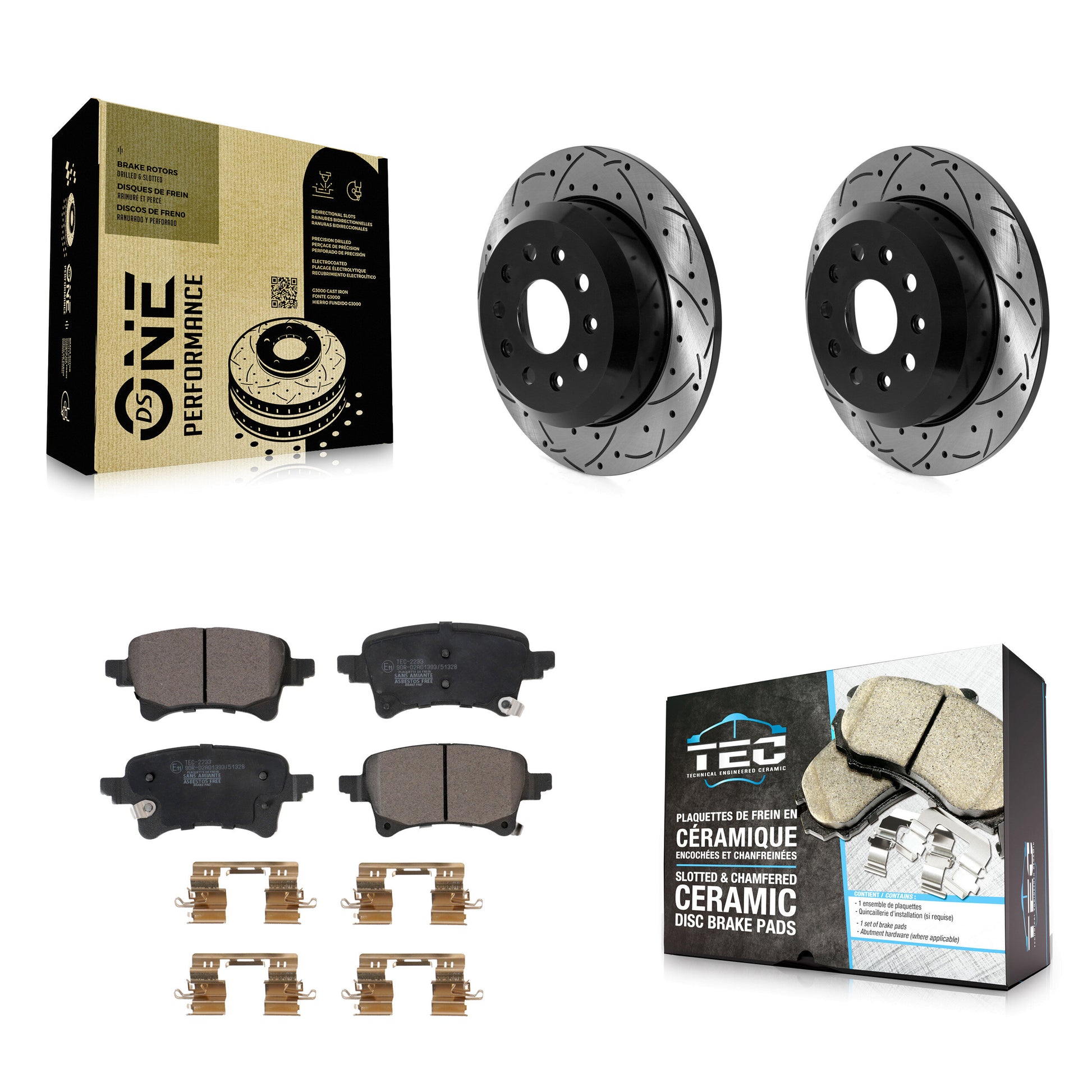 [Arrière] Disque et plaquette de frein pour Jeep Wrangler KDT-101135
