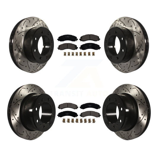[Avant et Arrière] Disque et plaquette de frein pour Ram 3500 With Dual Wheels KDT-101157