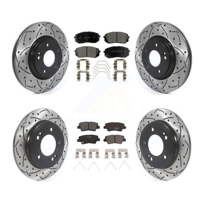 [Avant et Arrière] Disque et plaquette de frein pour Kia Forte Hyundai Veloster Forte5 KDT-101177