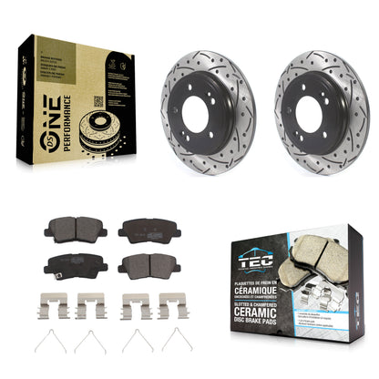 [Arrière] Disque et plaquette de frein pour Kia Forte Hyundai Veloster Forte5 KDT-101186