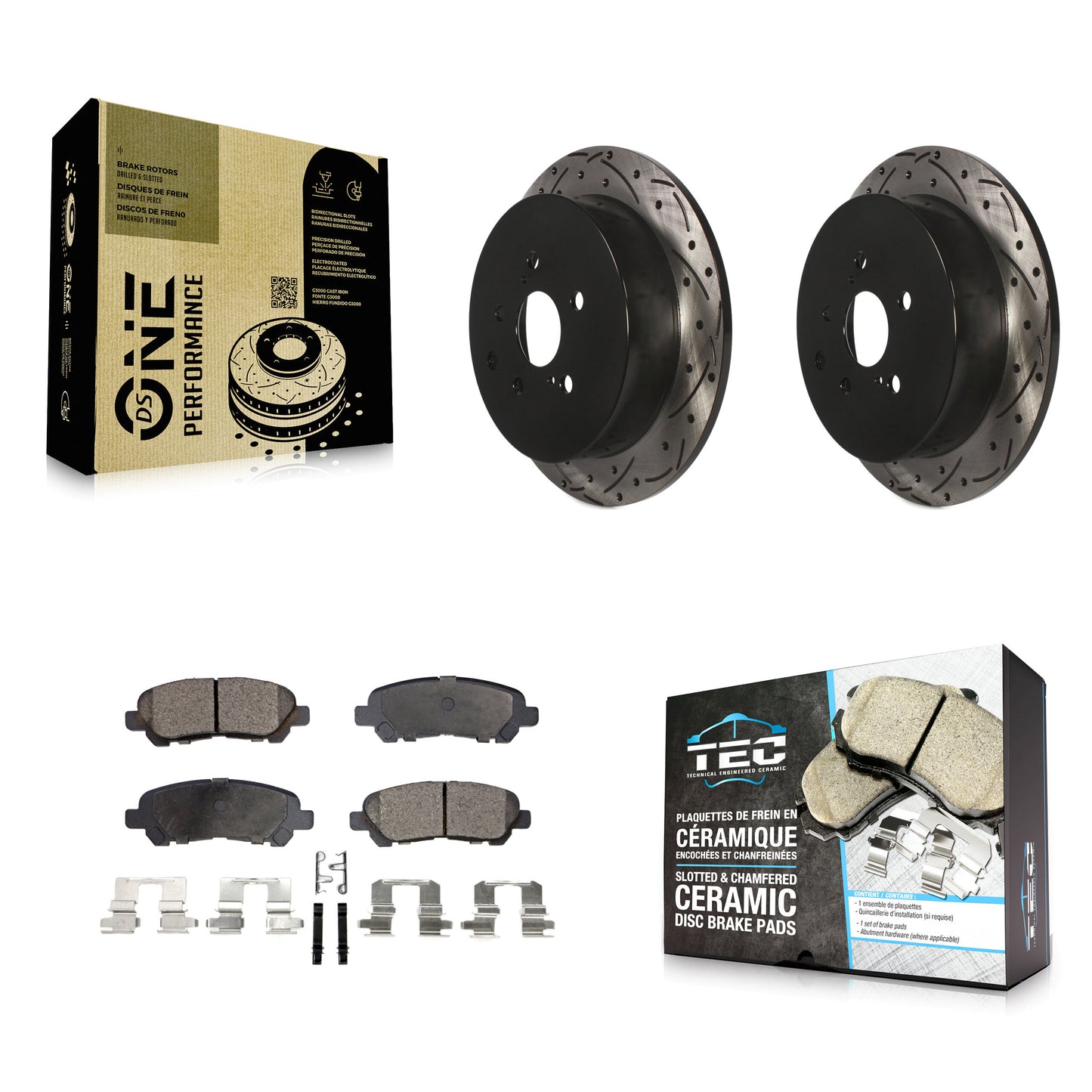 [Arrière] Disque et plaquette de frein pour Toyota Highlander KDT-101188