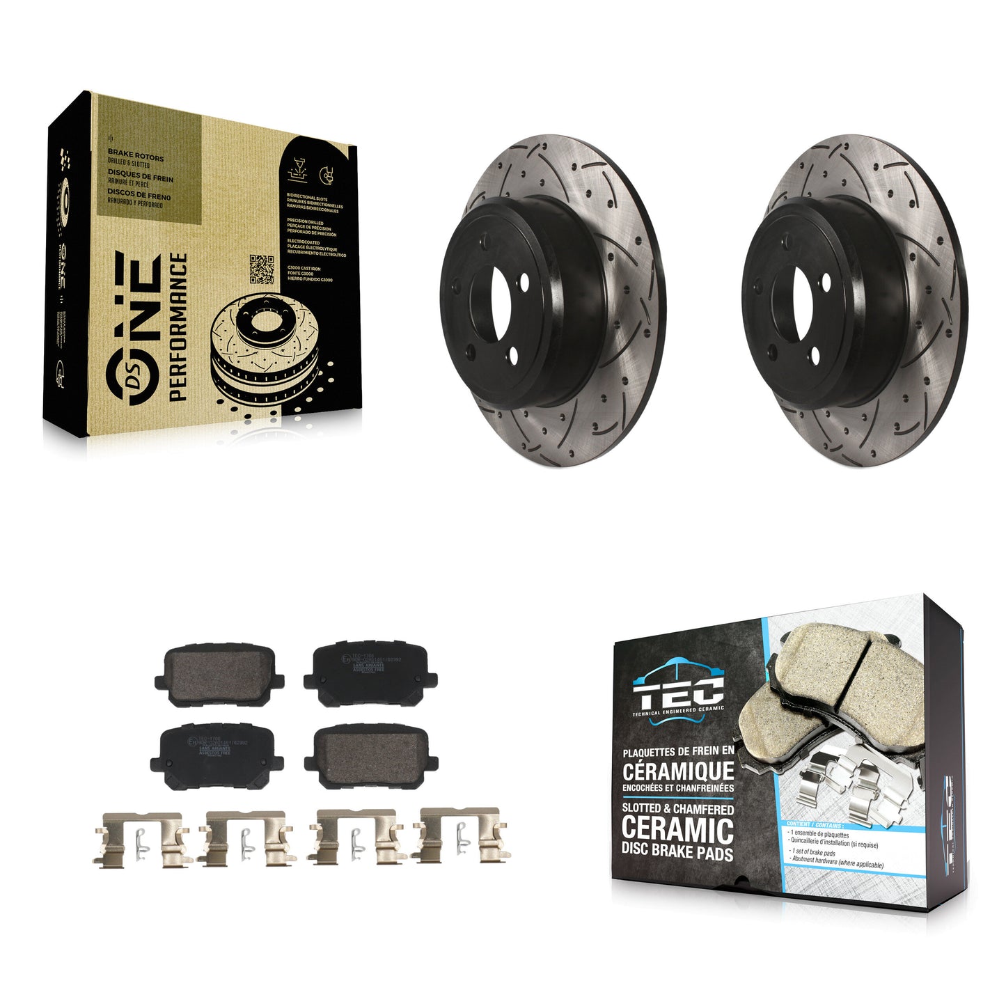 [Arrière] Disque et plaquette de frein pour Dodge Charger KDT-101220